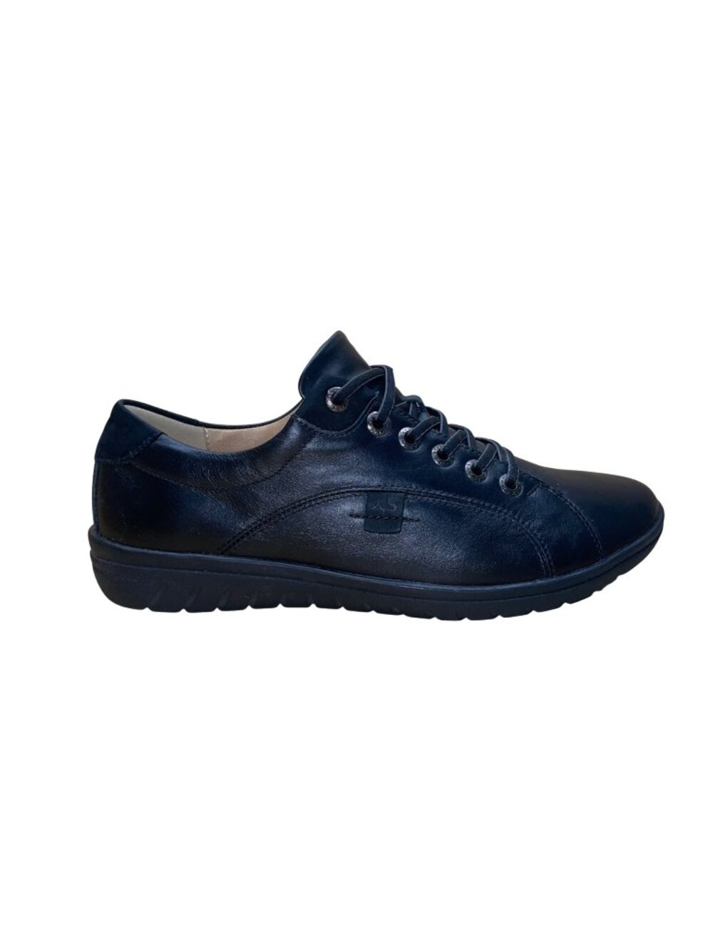 Hartjes Women’s Black Nappa Leather Casual Lace-Up XS Casual Shoes Size 5.5